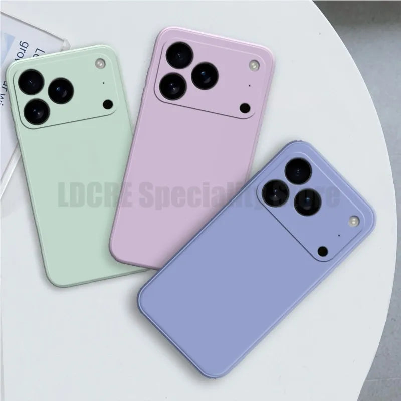 Liquid Silicone Case For iphone 17 Pro Max For iphone 17 17 Pro 17 Pro Max Cover TPU Shockproof Protective Cover iphone 17 Air