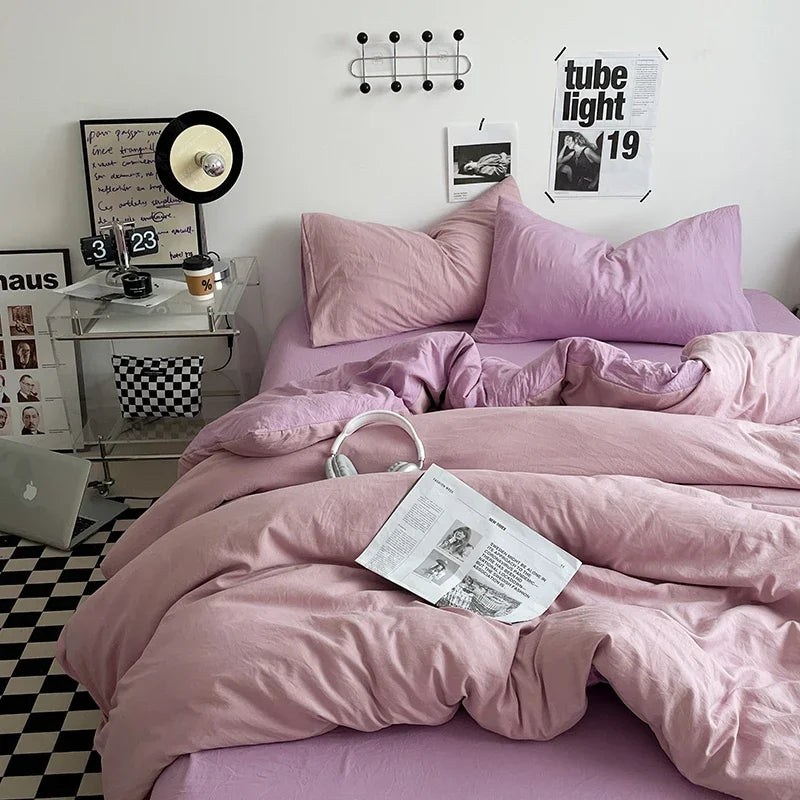 Bedding Comforter sets Duvet Cover bedsheets set with pillowcase Bedding Linens Set for Queen/King Bed edredones de cama