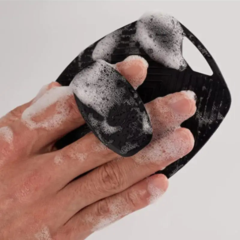 1/5pc Soft Silicone Exfoliating Brush Cleanser Manual Body Cleansing Care Scrubber Shower Gentle Massage Bath For Men