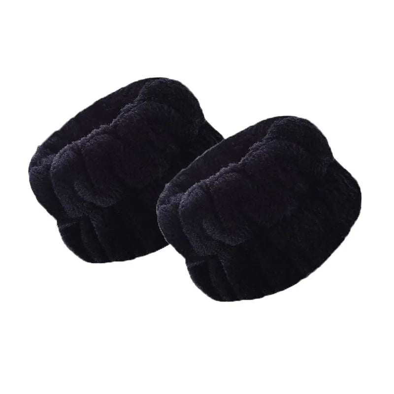 WYBU 2Pcs/set  Washing Face Spa Bracelet Women's Sports Wrist With Headband Waterproof Hand Wash Wrist Protector Handmade Makeup