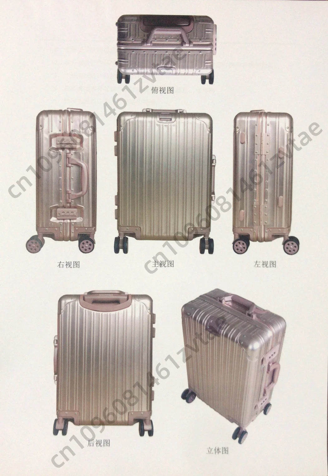 100% Aluminum-magnesium Alloy Travel Suitcase High Quality Rolling Luggage 20/24/26/29'' Trolley Luggage Carry-On Cabin Suitcase