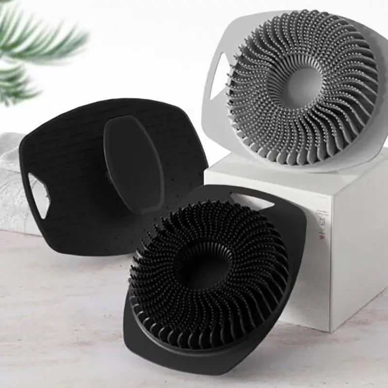 1/5pc Soft Silicone Exfoliating Brush Cleanser Manual Body Cleansing Care Scrubber Shower Gentle Massage Bath For Men