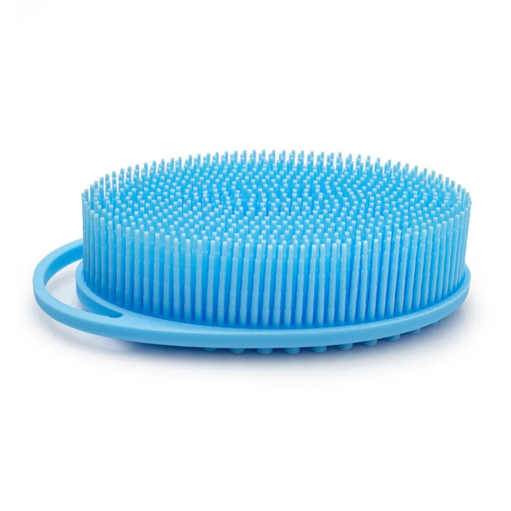 NEW Silicone Body Scrubber Exfoliating Baby Shower Gentle SPA Massage Brush Cleanser for Body Wash Brush Back Scrubber Bath Tool