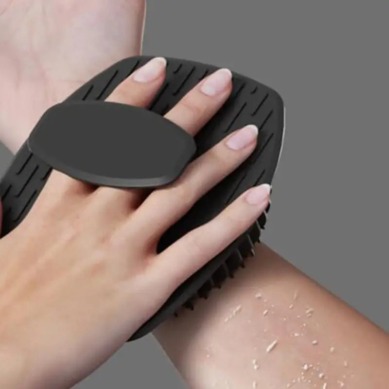 1/5pc Soft Silicone Exfoliating Brush Cleanser Manual Body Cleansing Care Scrubber Shower Gentle Massage Bath For Men