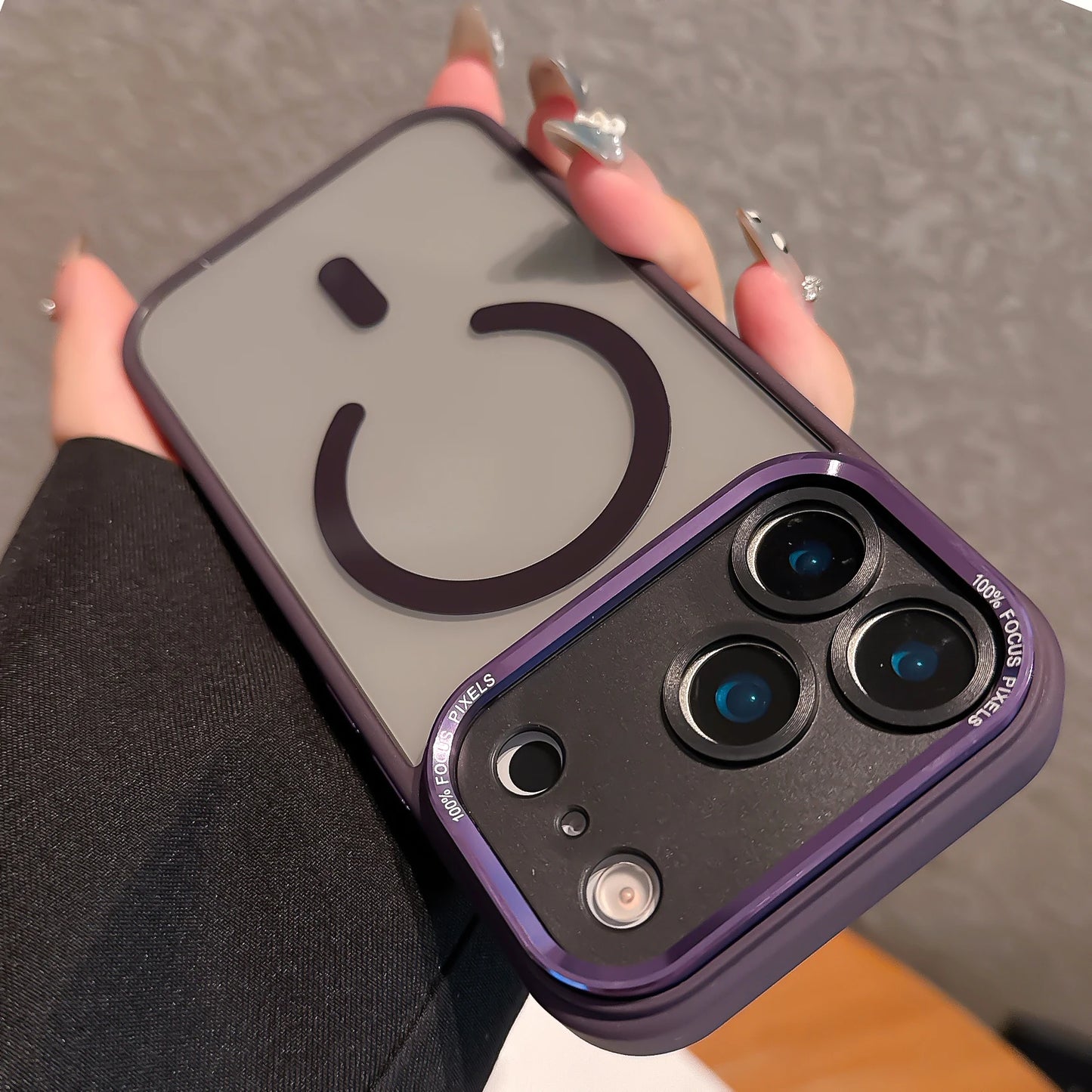 Transparent Metal Camera Bumper Cases For iPhone 17 11 12 13 16 Pro Max 15 16 Plus 17 Air For Magsafe Magnetic Clear Phone Cover