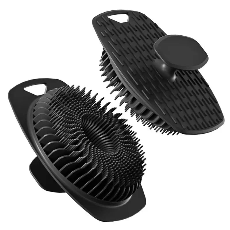 1/5pc Soft Silicone Exfoliating Brush Cleanser Manual Body Cleansing Care Scrubber Shower Gentle Massage Bath For Men