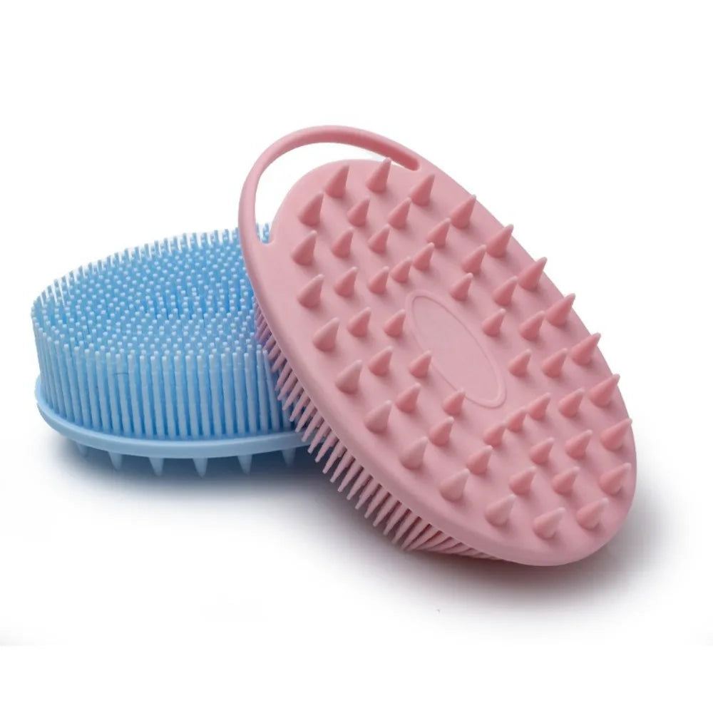 NEW Silicone Body Scrubber Exfoliating Baby Shower Gentle SPA Massage Brush Cleanser for Body Wash Brush Back Scrubber Bath Tool